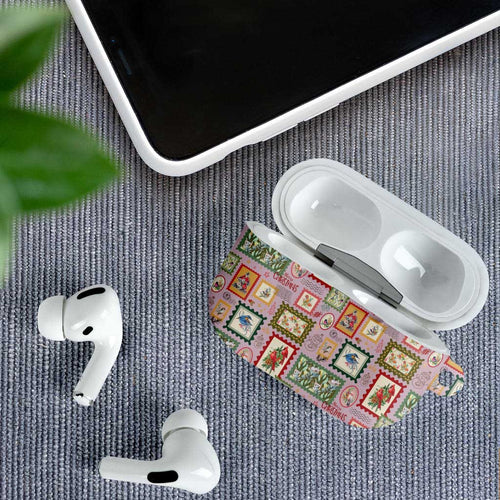Aussie Birds Christmas La La Land AirPods Case Pink Vintage Stamp Edition - Aussie Hoodie