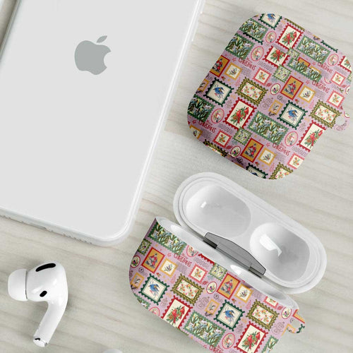 Aussie Birds Christmas La La Land AirPods Case Pink Vintage Stamp Edition - Aussie Hoodie