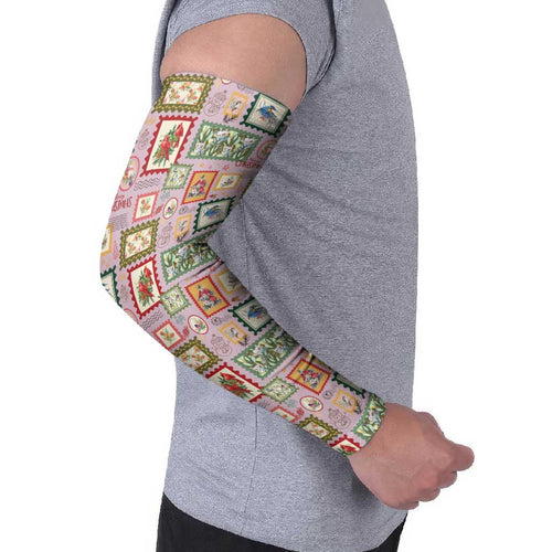 Aussie Birds Christmas La La Land Arm Sleeves Pink Vintage Stamp Edition - Aussie Hoodie