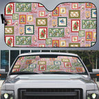 Aussie Birds Christmas La La Land Auto Sun Shade Pink Vintage Stamp Edition - Aussie Hoodie