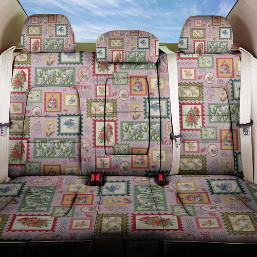 Aussie Birds Christmas La La Land Back Car Seat Cover Pink Vintage Stamp Edition - Aussie Hoodie