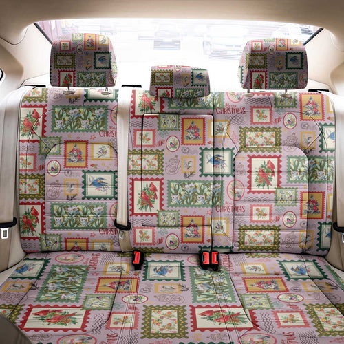 Aussie Birds Christmas La La Land Back Car Seat Cover Pink Vintage Stamp Edition - Aussie Hoodie