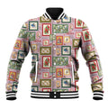 Aussie Birds Christmas La La Land Baseball Jacket Pink Vintage Stamp Edition - Aussie Hoodie
