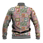 Aussie Birds Christmas La La Land Baseball Jacket Pink Vintage Stamp Edition - Aussie Hoodie
