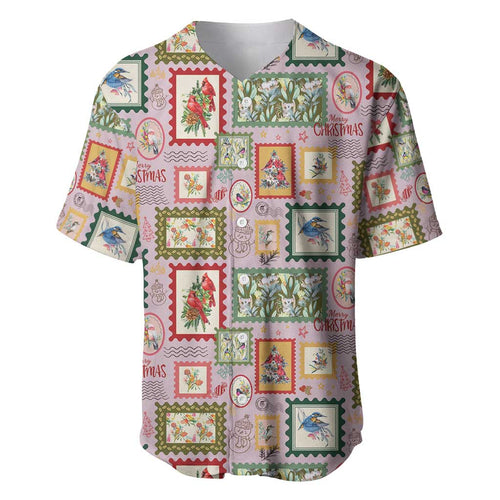 Aussie Birds Christmas La La Land Baseball Jersey Pink Vintage Stamp Edition - Aussie Hoodie