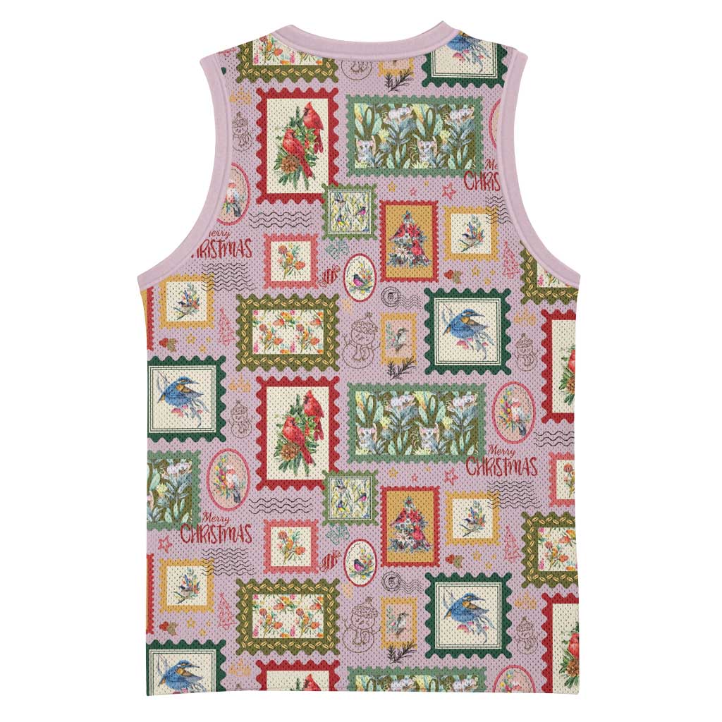 Aussie Birds Christmas La La Land Basketball Jersey Pink Vintage Stamp Edition - Aussie Hoodie
