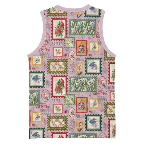 Aussie Birds Christmas La La Land Basketball Jersey Pink Vintage Stamp Edition - Aussie Hoodie