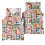 Aussie Birds Christmas La La Land Basketball Jersey Pink Vintage Stamp Edition - Aussie Hoodie