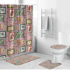 Aussie Birds Christmas La La Land Bathroom Set Pink Vintage Stamp Edition - Aussie Hoodie
