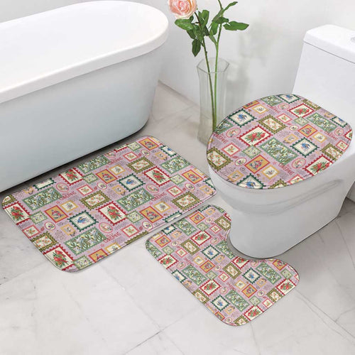 Aussie Birds Christmas La La Land Bathroom Set Pink Vintage Stamp Edition - Aussie Hoodie