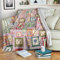 Aussie Birds Christmas La La Land Blanket Pink Vintage Stamp Edition - Aussie Hoodie