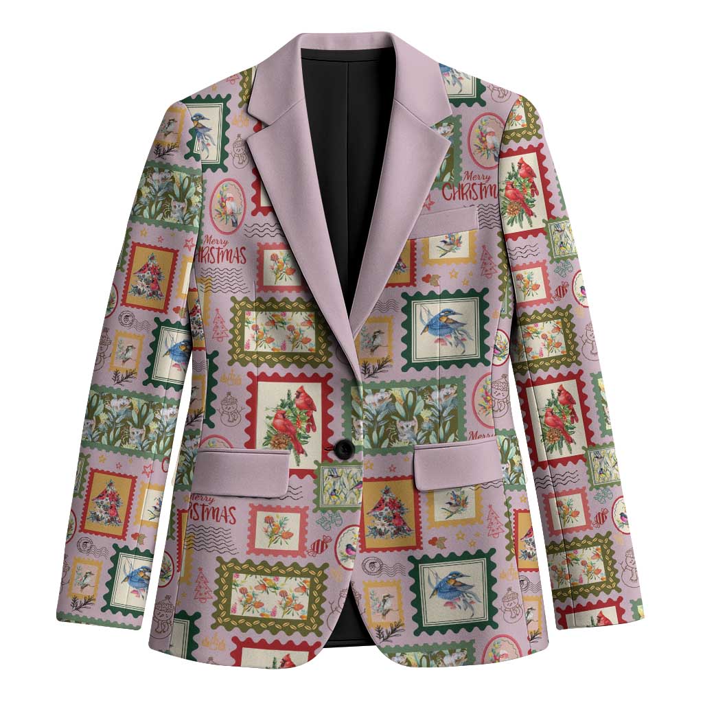 Aussie Birds Christmas La La Land Blazer Pink Vintage Stamp Edition - Aussie Hoodie