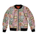 Aussie Birds Christmas La La Land Bomber Jacket Pink Vintage Stamp Edition - Aussie Hoodie