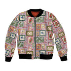 Aussie Birds Christmas La La Land Bomber Jacket Pink Vintage Stamp Edition - Aussie Hoodie