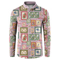 Aussie Birds Christmas La La Land Button Sweatshirt Pink Vintage Stamp Edition - Aussie Hoodie