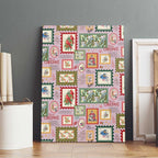 Aussie Birds Christmas La La Land Canvas Wall Art Pink Vintage Stamp Edition - Aussie Hoodie