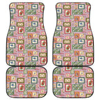 Aussie Birds Christmas La La Land Car Mats Pink Vintage Stamp Edition - Aussie Hoodie