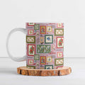 Aussie Birds Christmas La La Land Ceramic Mug Pink Vintage Stamp Edition - Aussie Hoodie