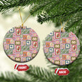 Aussie Birds Christmas La La Land Ceramic Ornament Pink Vintage Stamp Edition - Aussie Hoodie