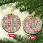 Aussie Birds Christmas La La Land Ceramic Ornament Pink Vintage Stamp Edition - Aussie Hoodie