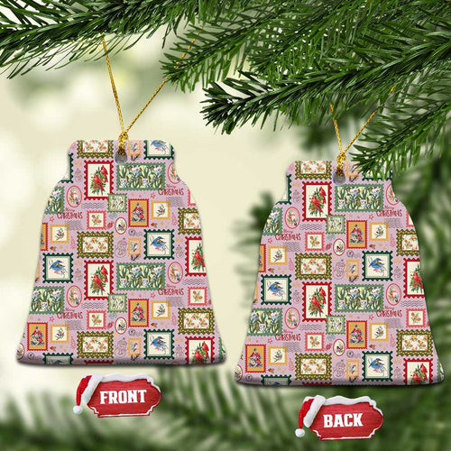 Aussie Birds Christmas La La Land Ceramic Ornament Pink Vintage Stamp Edition - Aussie Hoodie