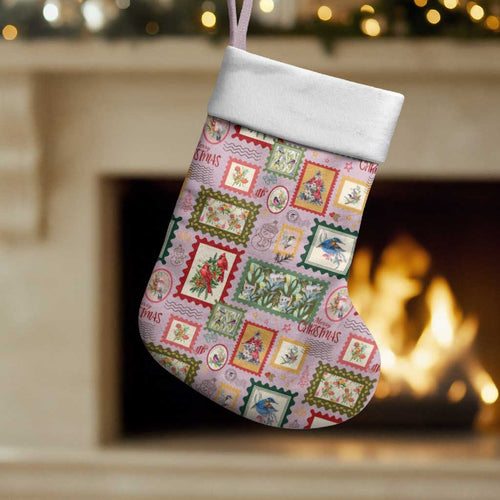 Aussie Birds Christmas La La Land Christmas Stocking Pink Vintage Stamp Edition - Aussie Hoodie