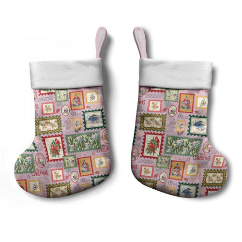 Aussie Birds Christmas La La Land Christmas Stocking Pink Vintage Stamp Edition - Aussie Hoodie