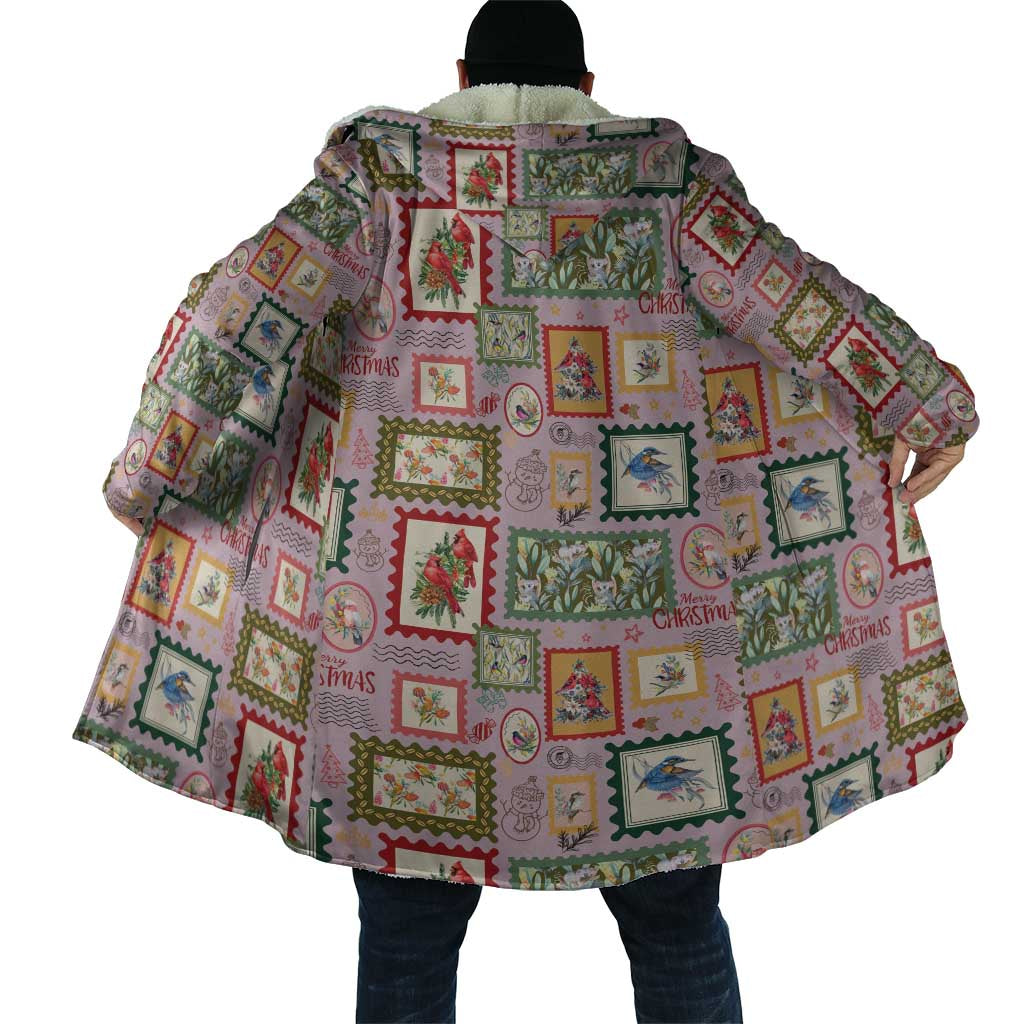 Aussie Birds Christmas La La Land Cloak Pink Vintage Stamp Edition - Aussie Hoodie