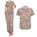 Aussie Birds Christmas La La Land Couples Matching Tank Maxi Dress and Hawaiian Shirt Pink Vintage Stamp Edition - Aussie Hoodie