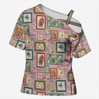 Aussie Birds Christmas La La Land Cross Shoulder Shirt Pink Vintage Stamp Edition - Aussie Hoodie