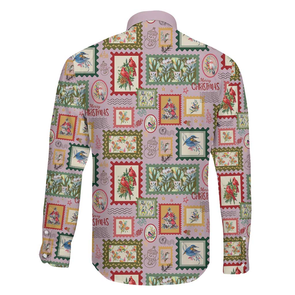 Aussie Birds Christmas La La Land Family Matching Off Shoulder Maxi Dress and Hawaiian Shirt Pink Vintage Stamp Edition - Aussie Hoodie