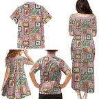Aussie Birds Christmas La La Land Family Matching Puletasi and Hawaiian Shirt Pink Vintage Stamp Edition - Aussie Hoodie