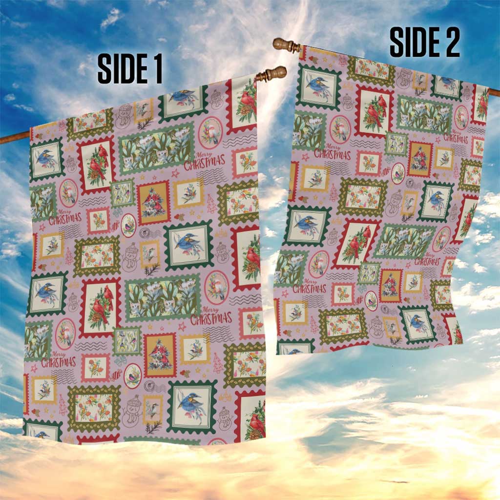 Aussie Birds Christmas La La Land Garden Flag Pink Vintage Stamp Edition - Aussie Hoodie