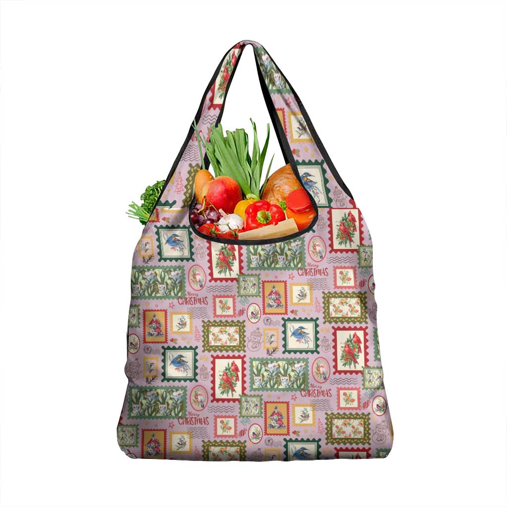 Aussie Birds Christmas La La Land Grocery Bag Pink Vintage Stamp Edition - Aussie Hoodie