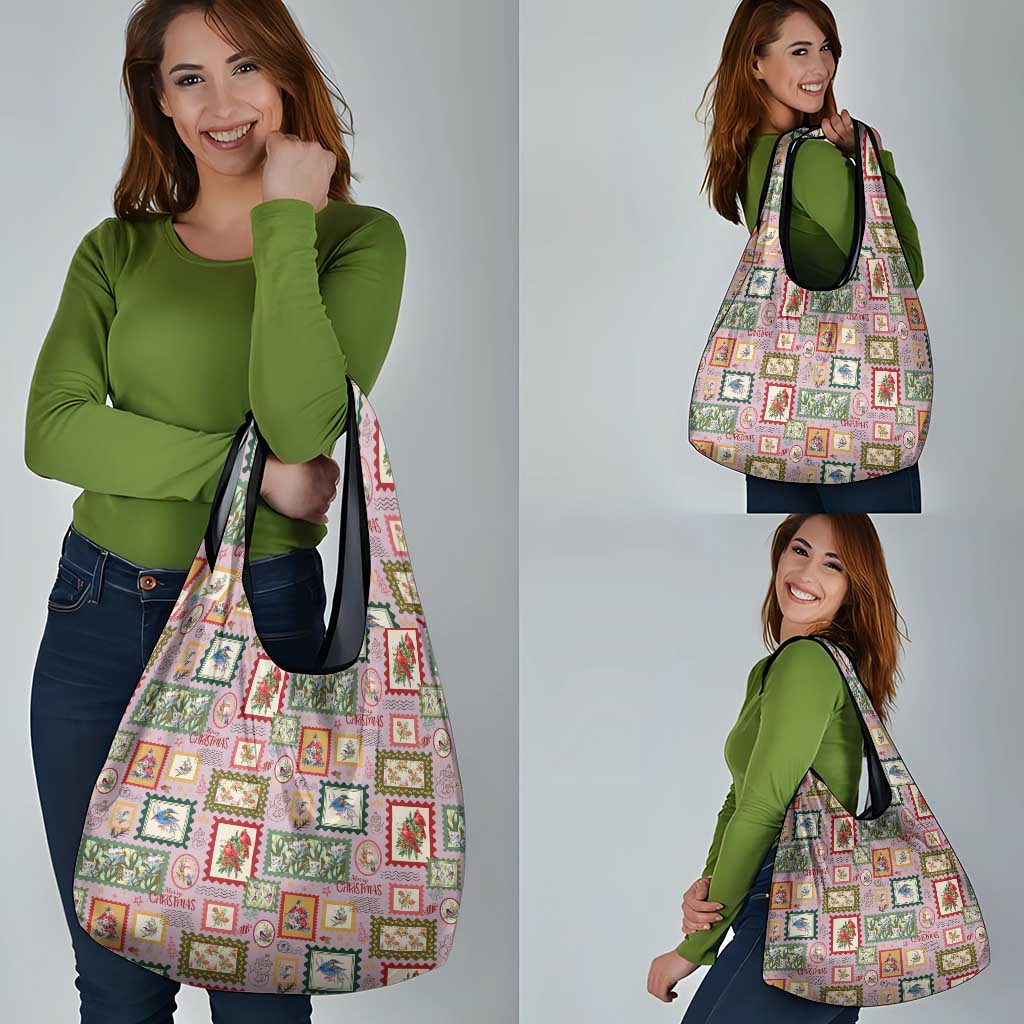 Aussie Birds Christmas La La Land Grocery Bag Pink Vintage Stamp Edition - Aussie Hoodie