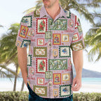 Aussie Birds Christmas La La Land Hawaiian Shirt Pink Vintage Stamp Edition - Aussie Hoodie