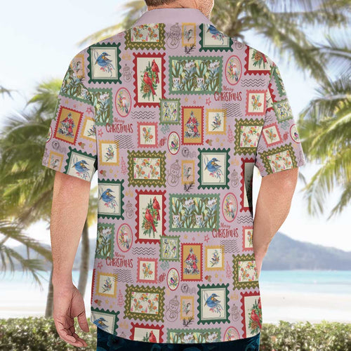 Aussie Birds Christmas La La Land Hawaiian Shirt Pink Vintage Stamp Edition - Aussie Hoodie
