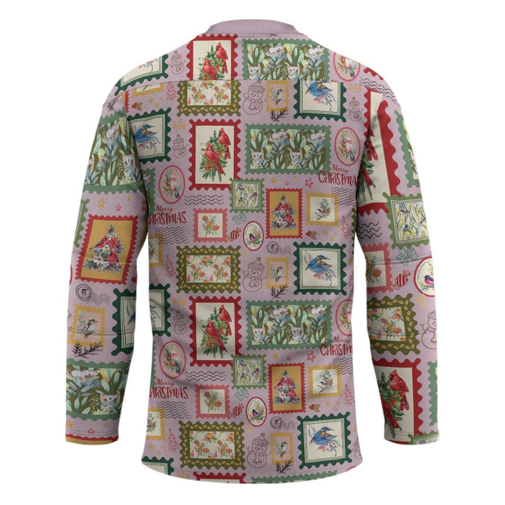 Aussie Birds Christmas La La Land Hockey Jersey Pink Vintage Stamp Edition - Aussie Hoodie
