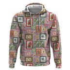 Aussie Birds Christmas La La Land Hoodie Pink Vintage Stamp Edition - Aussie Hoodie