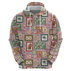 Aussie Birds Christmas La La Land Hoodie Pink Vintage Stamp Edition - Aussie Hoodie