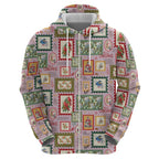 Aussie Birds Christmas La La Land Hoodie Pink Vintage Stamp Edition - Aussie Hoodie