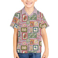 Aussie Birds Christmas La La Land Kid Hawaiian Shirt Pink Vintage Stamp Edition - Aussie Hoodie