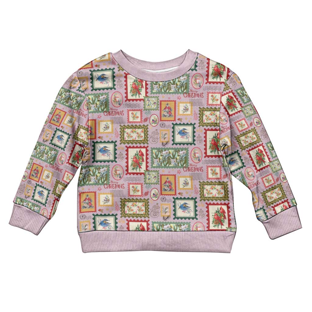 Aussie Birds Christmas La La Land Kid Ugly Christmas Sweater Pink Vintage Stamp Edition - Aussie Hoodie