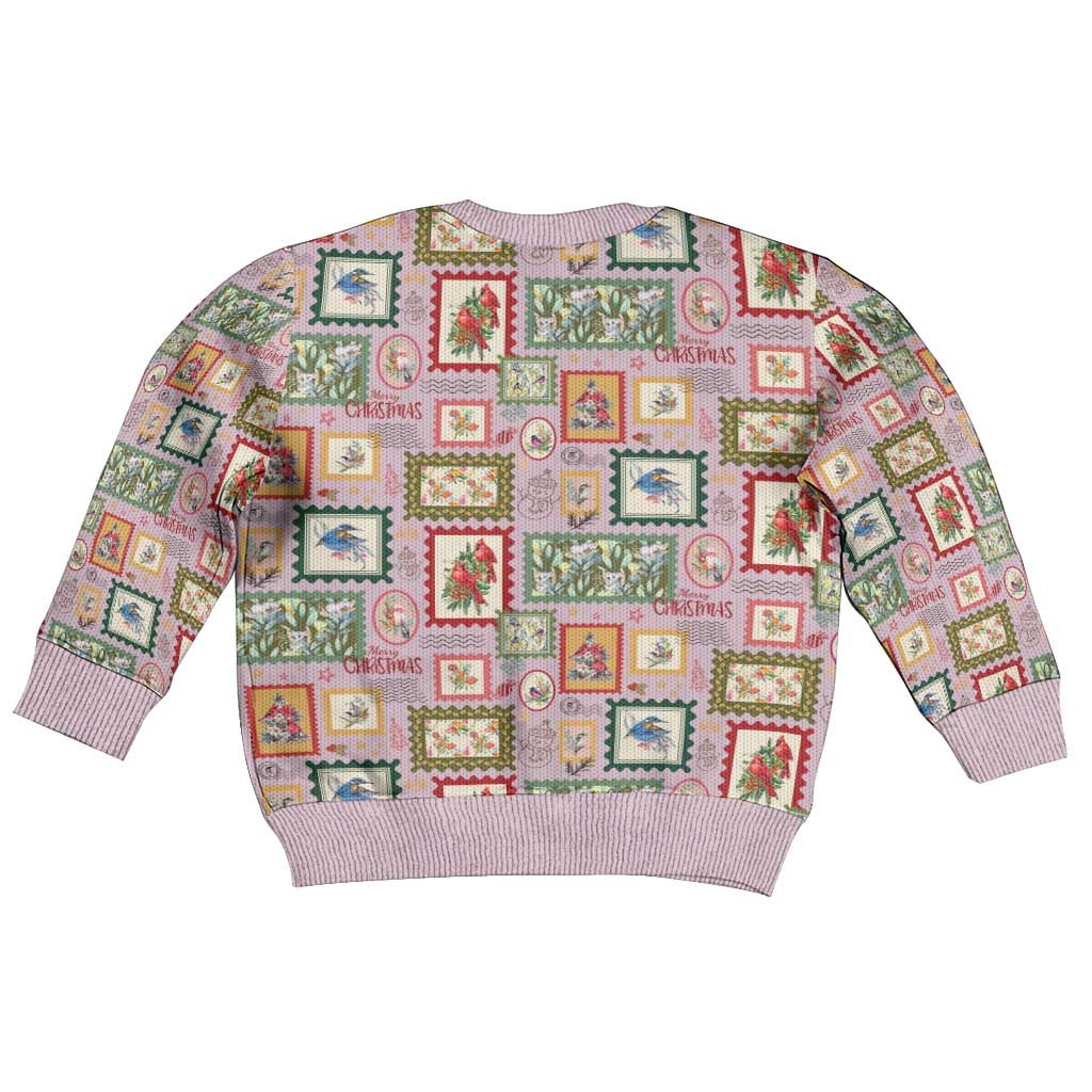 Aussie Birds Christmas La La Land Kid Ugly Christmas Sweater Pink Vintage Stamp Edition - Aussie Hoodie