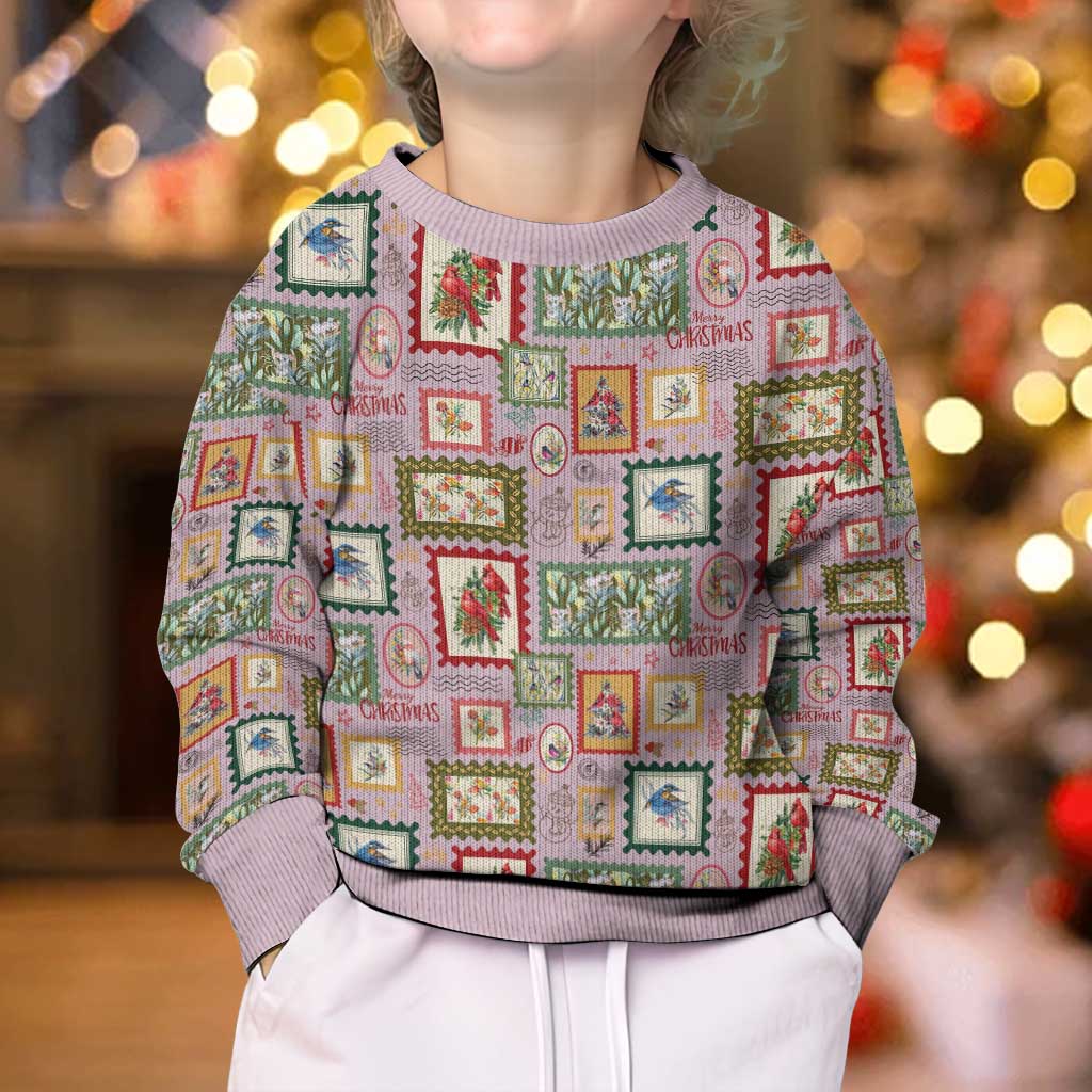 Aussie Birds Christmas La La Land Kid Ugly Christmas Sweater Pink Vintage Stamp Edition - Aussie Hoodie