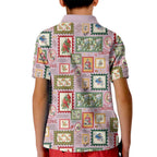 Aussie Birds Christmas La La Land Kid Polo Shirt Pink Vintage Stamp Edition - Aussie Hoodie