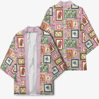 Aussie Birds Christmas La La Land Kimono Pink Vintage Stamp Edition - Aussie Hoodie