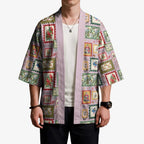 Aussie Birds Christmas La La Land Kimono Pink Vintage Stamp Edition - Aussie Hoodie