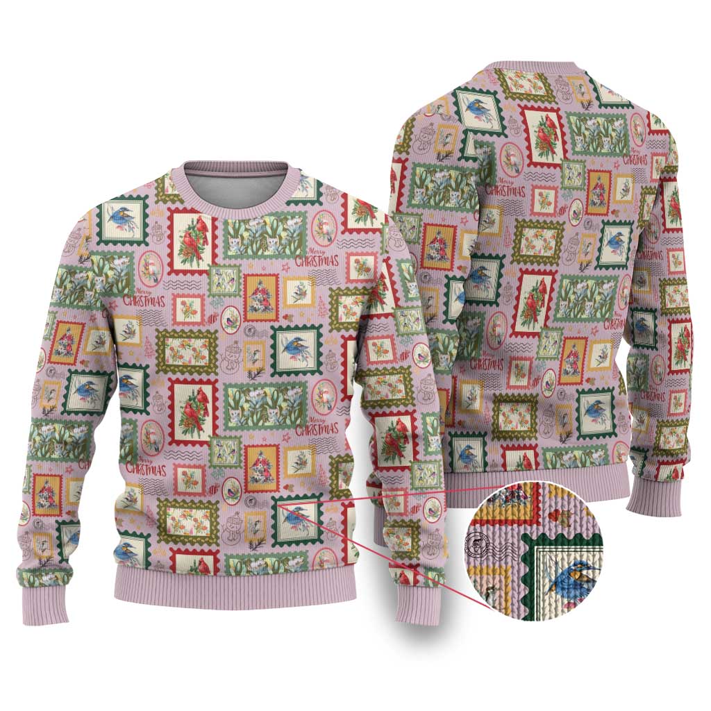 Aussie Birds Christmas La La Land Ugly Christmas Sweater Pink Vintage Stamp Edition - Aussie Hoodie