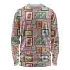 Aussie Birds Christmas La La Land Long Sleeve Shirt Pink Vintage Stamp Edition - Aussie Hoodie